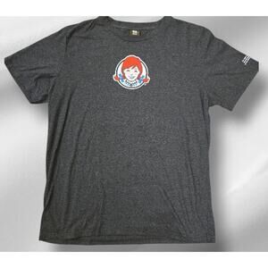 Wendy's Employees T-Shirt Unisex Fresh Beef Squared Charcoal Gray Large